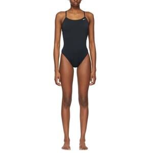 Nike Women’s Cutout Technical One Piece Swimsuit Black Size Large New w/o Tags